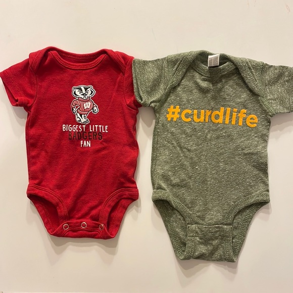 Other - Set of 2 Wisconsin Onesies